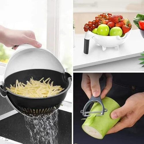 9 In 1 Vegetable Cutter, 1000 mL, Power Source: Manual