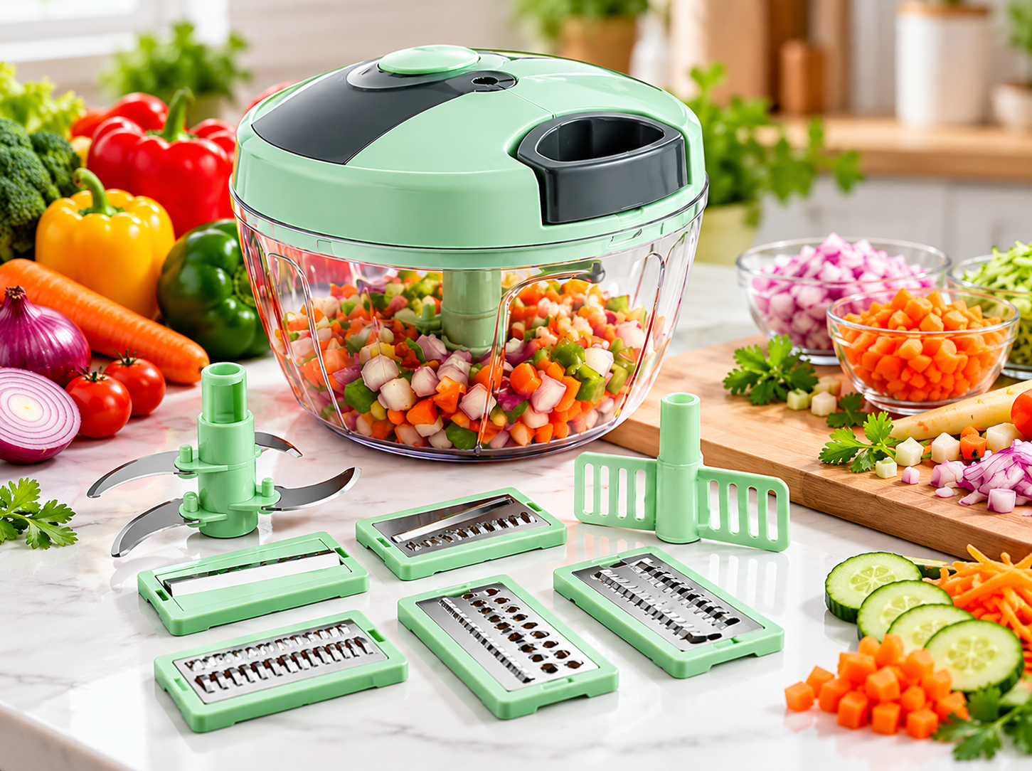9 In 1 Vegetable Cutter for Easy & Fast Cooking